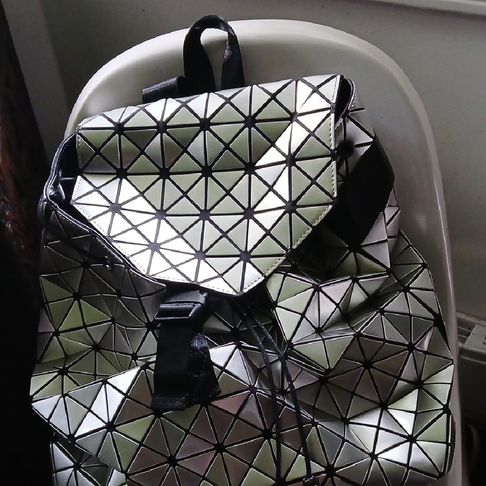 Issey Miyake Black Textured Bag